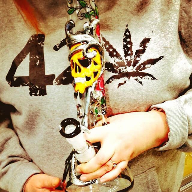 Bong in use - 420
